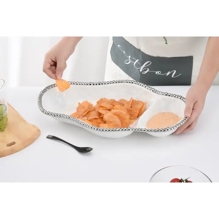 Pampa Bay 2 Section Serving Piece