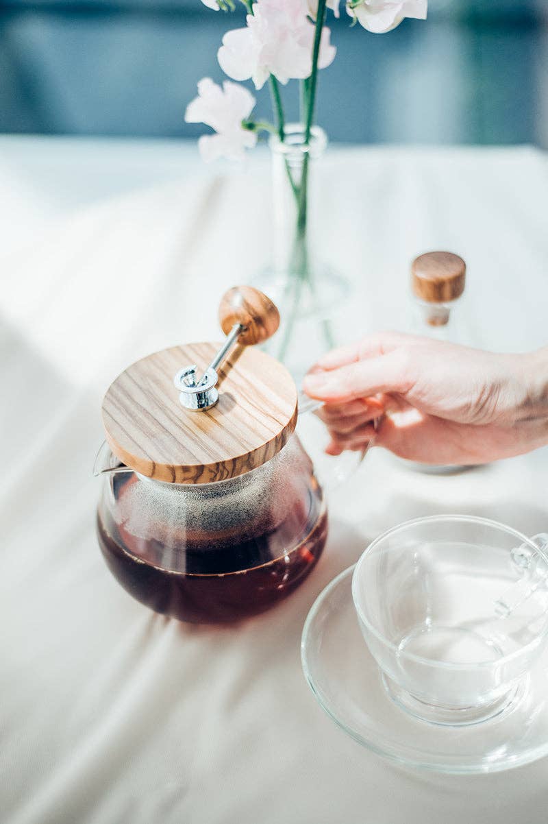 "Teaor" Tea Maker Olive Wood