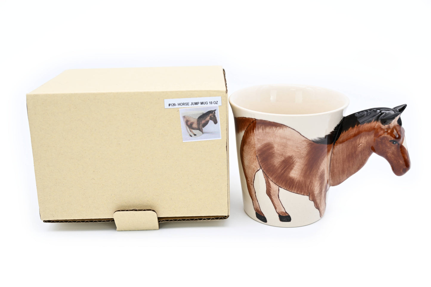 Horse Mug 10 oz Hand-Painted Ceramic Mug (MUG120)