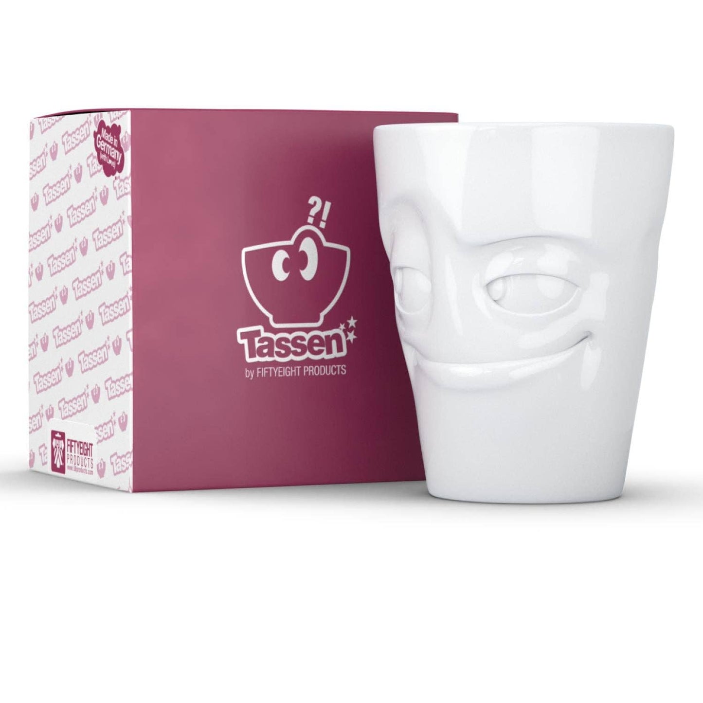 TASSEN Coffee Mug with Handle, Impish Face