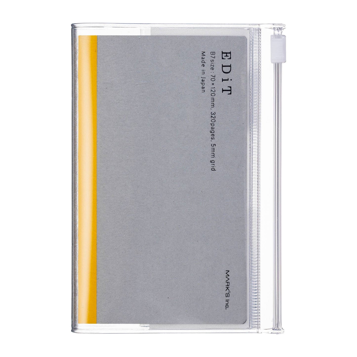 EDiT B7 Grid Notebook with Zipper Pocket