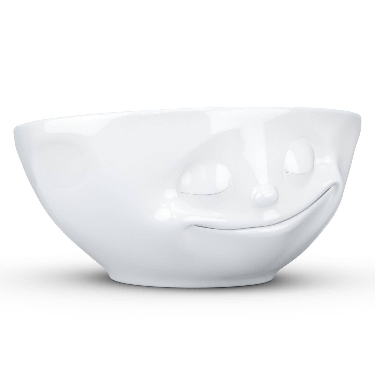 TASSEN 11 Oz. Bowl, Happy Face, White