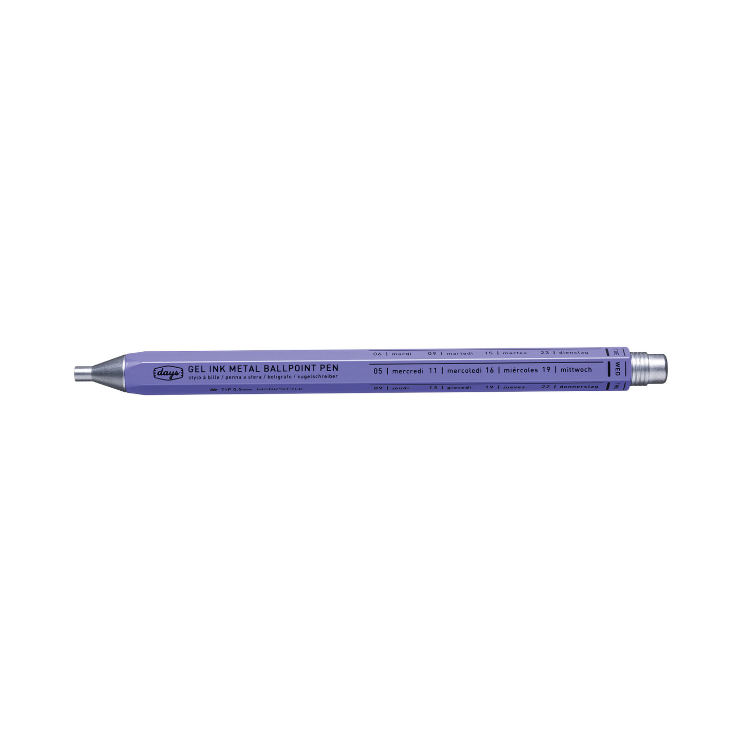 MARK'STYLE Days Aluminum Gel Pen 0.5mm