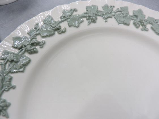 Wedgwood Queens ware Celadon Green mix pattern 12pcs