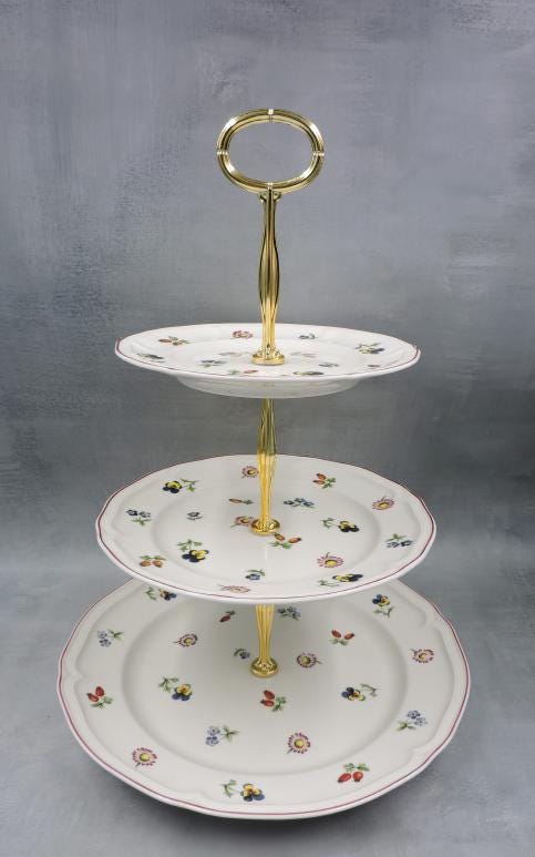 Villeroy and boch Petite Fleur 3 Tired Server #1480