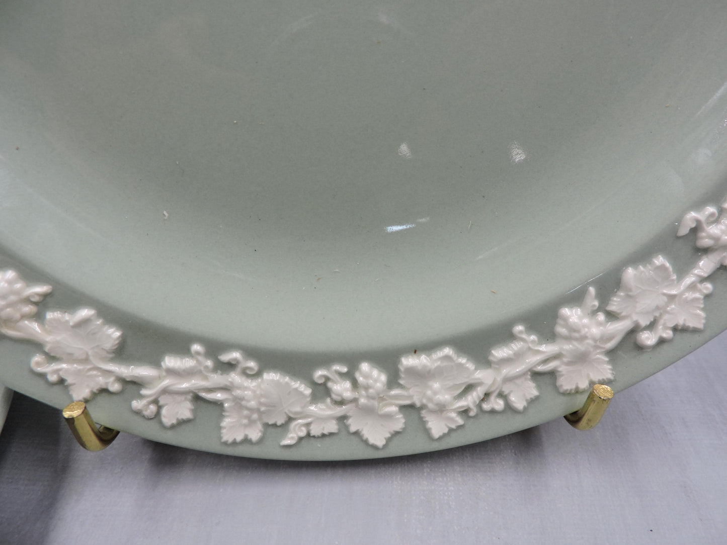 Wedgwood Celadon Green Etruria Queens ware Luncheon Plate
