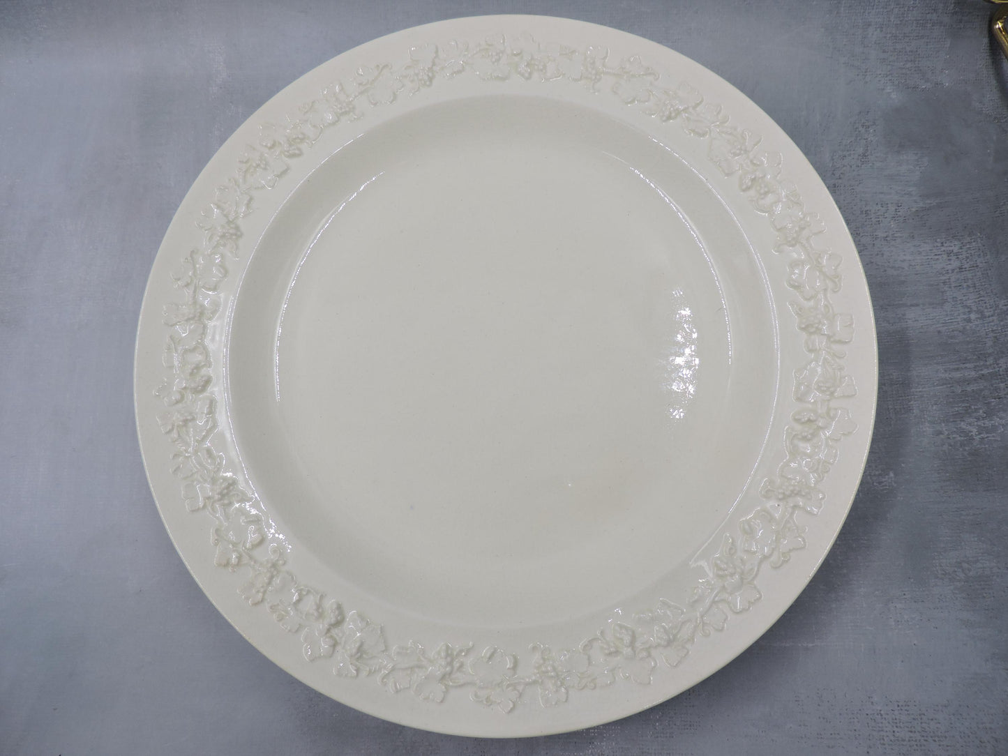 Wedgwood Queens ware salad plate cream on cream set of 6