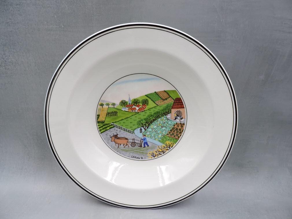 Villeroy and boch Design Naif Rim Cereal Bowl/ Sandwich Tray/ Oval Tray