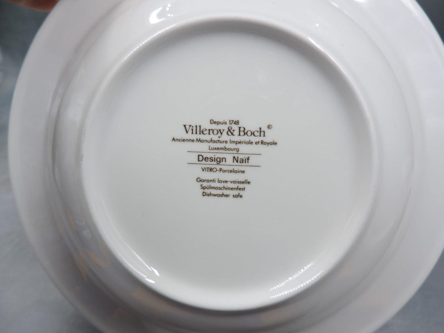 Villeroy and boch Design Naif Rim Cereal Bowl/ Sandwich Tray/ Oval Tray