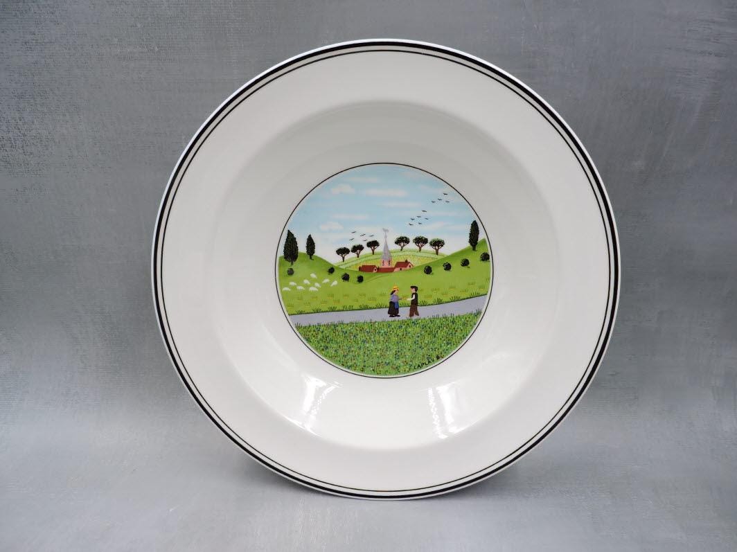 Villeroy and boch Design Naif Rim Cereal Bowl/ Sandwich Tray/ Oval Tray