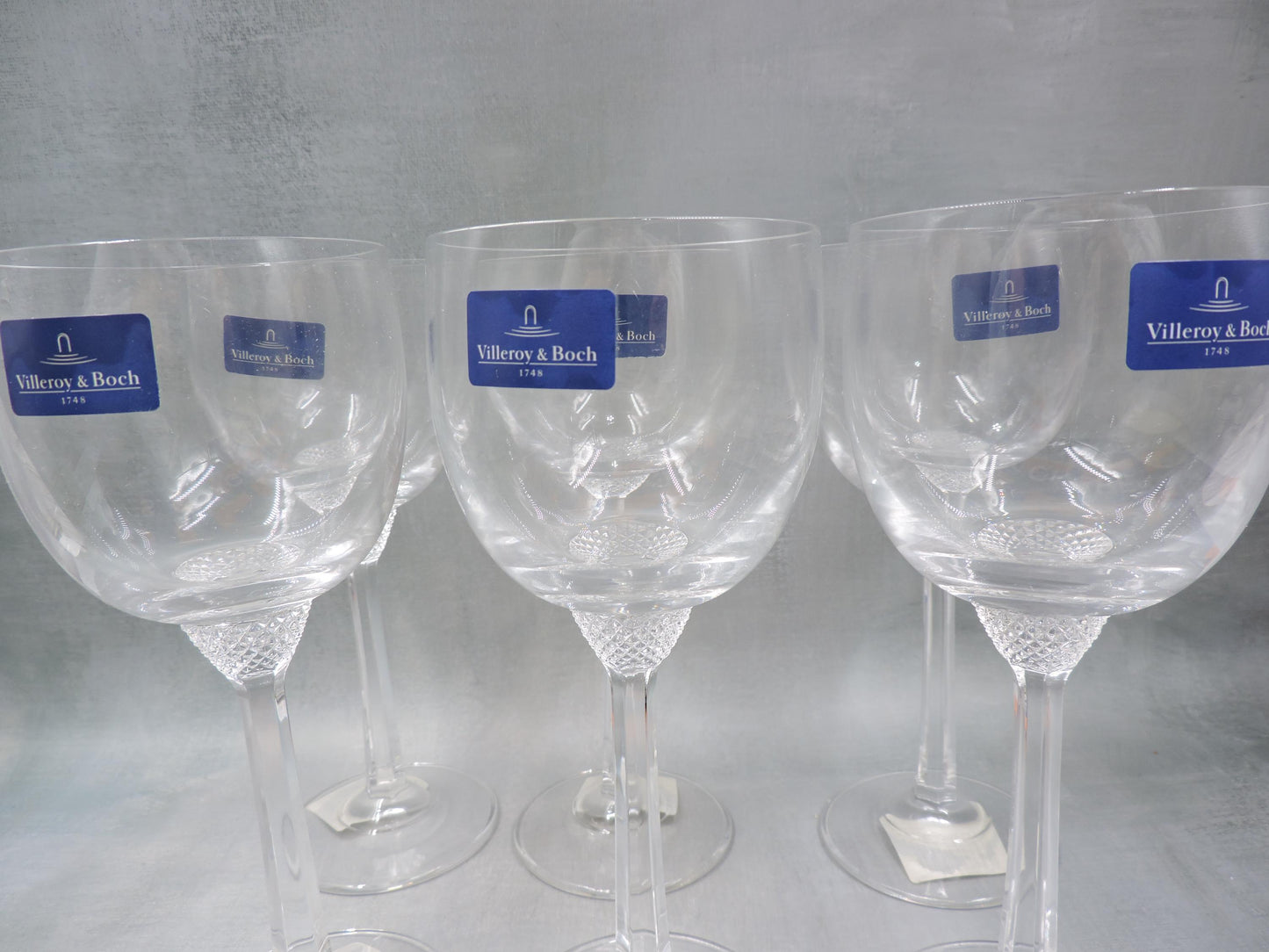 11-7390-0020 Villeroy & Boch Octavie Claret, 9.5 oz, Crystal Set of 6