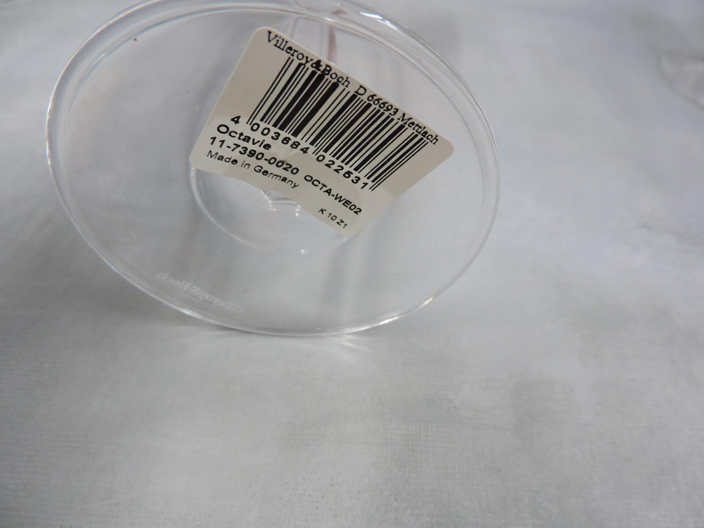 11-7390-0020 Villeroy & Boch Octavie Claret, 9.5 oz, Crystal Set of 6