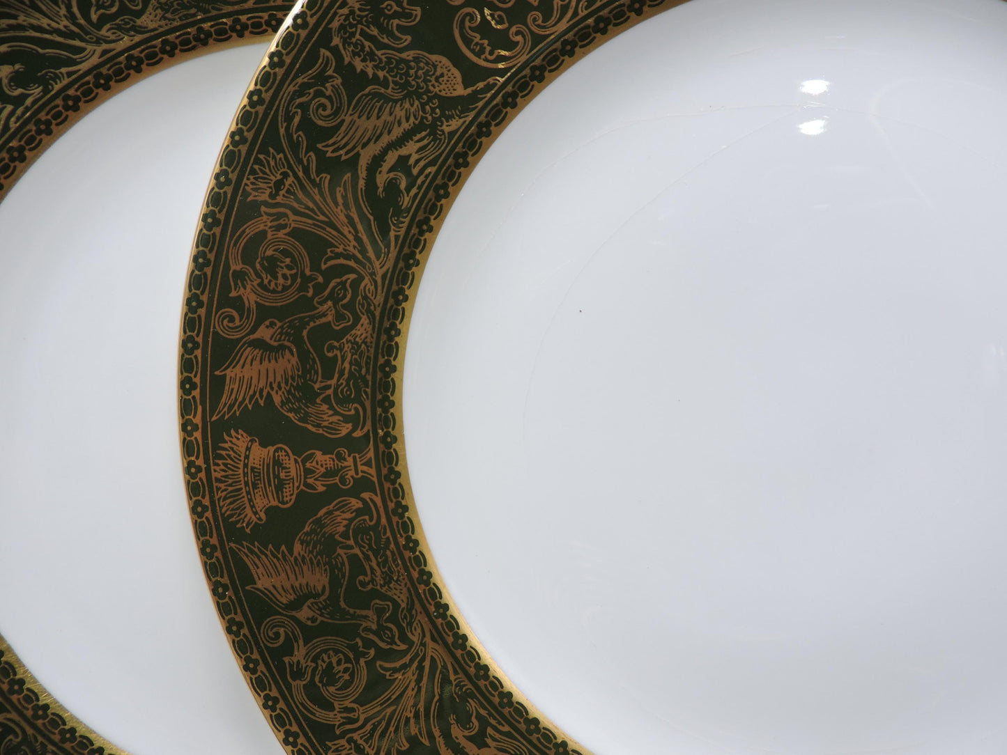 Wedgwood Florentine Green Gold W4170 Salad Plate Set of 4