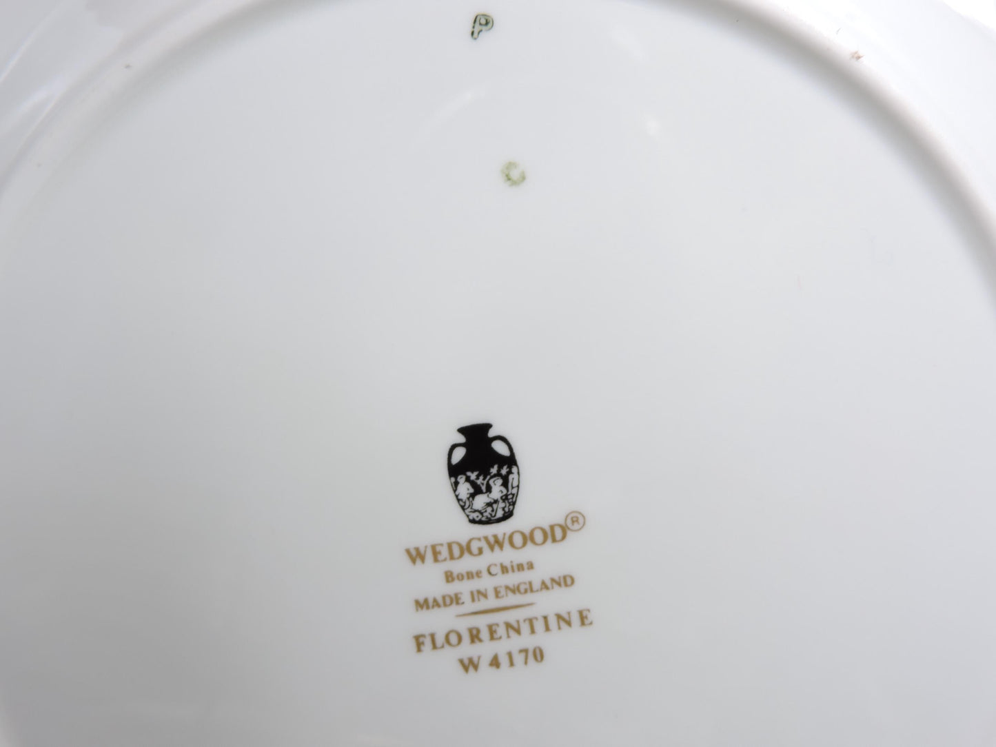 Wedgwood Florentine Green Gold W4170 Salad Plate Set of 4