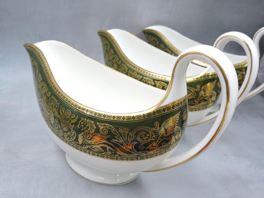 Wedgwood Florentine Green Gold W4170 Gravy boat (s)