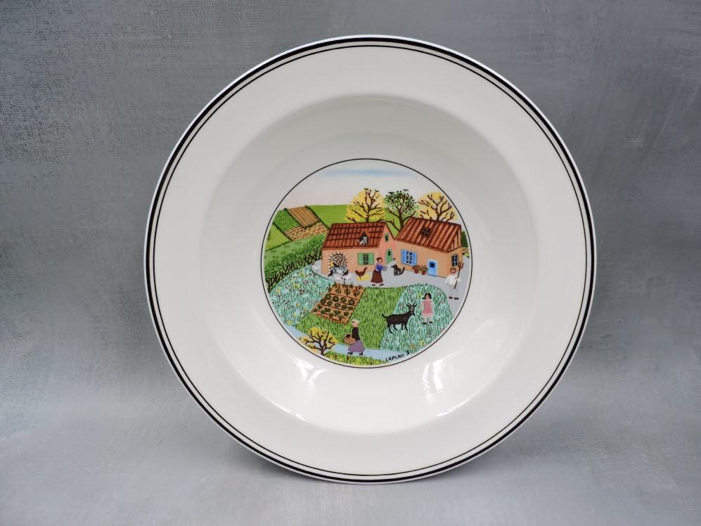 Villeroy and boch Design Naif Rim Cereal Bowl/ Sandwich Tray/ Oval Tray