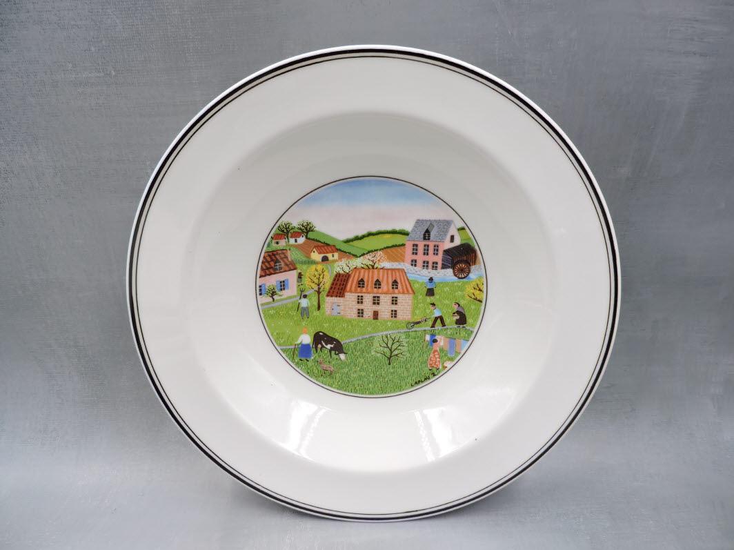 Villeroy and boch Design Naif Rim Cereal Bowl/ Sandwich Tray/ Oval Tray