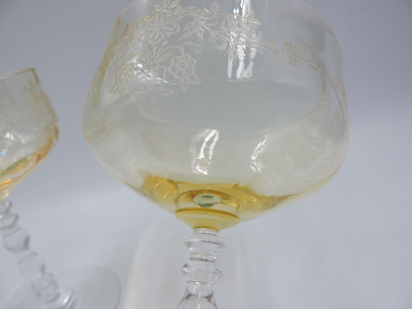 Frostria Etch Champagne/Tall Sherbet of 2