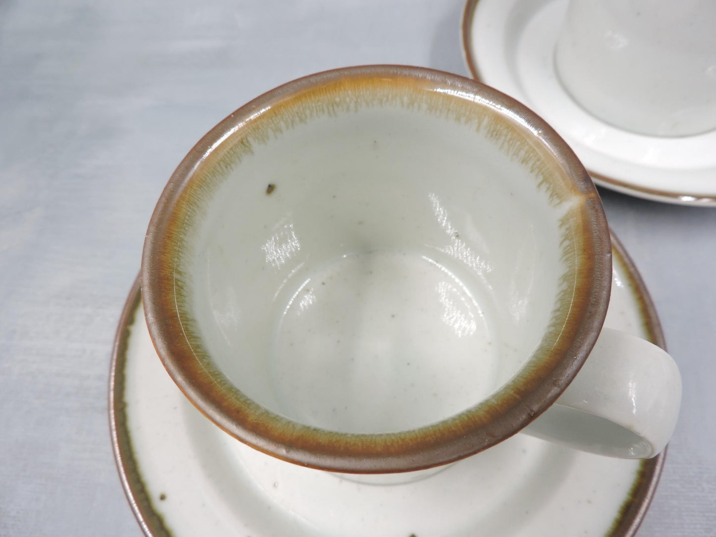 Dansk Mist Coffee Cup and Saucer for Two
