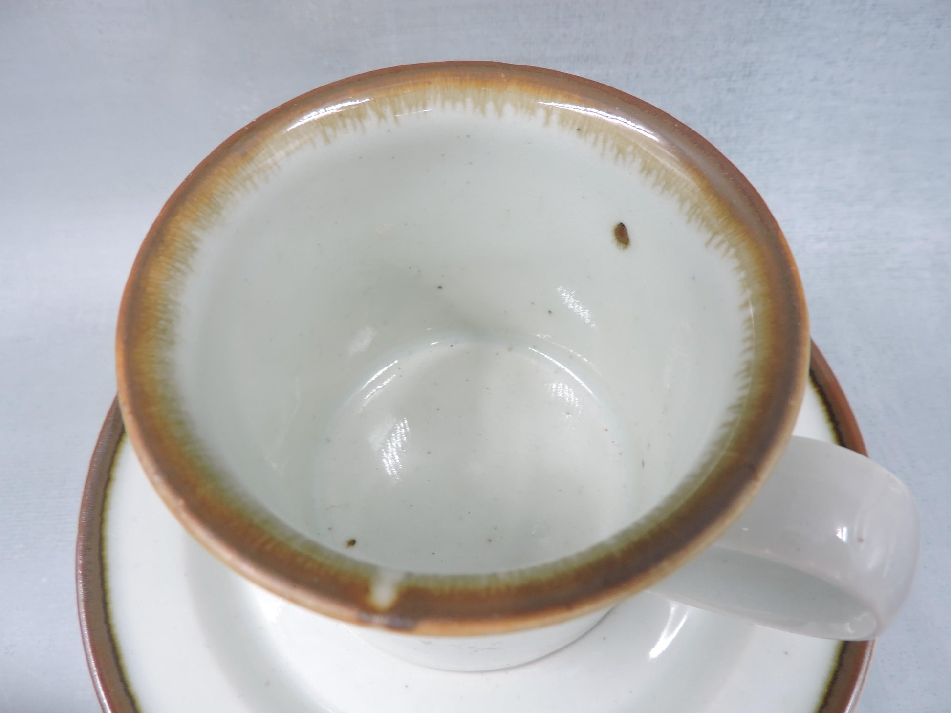 Dansk Mist Coffee Cup and Saucer for Two