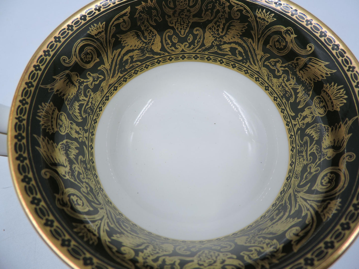 Wedgwood Florentine Green Gold W4170 Soup Cup
