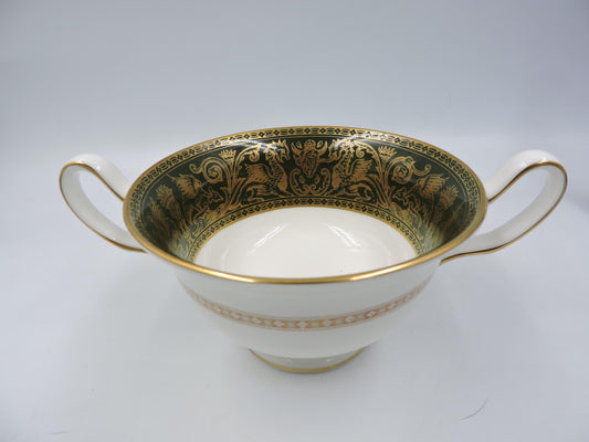 Wedgwood Florentine Green Gold W4170 Soup Cup