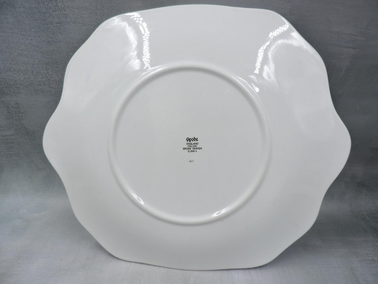 Spode Blue Italian Handled Square Tray #1501