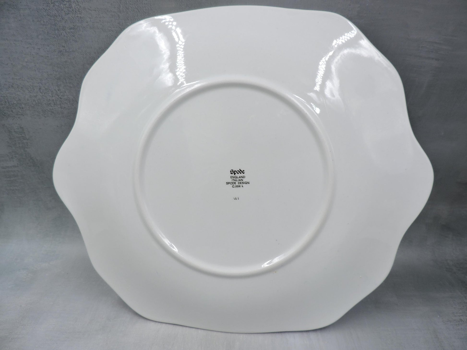 Spode Blue Italian Handled Square Tray #1501