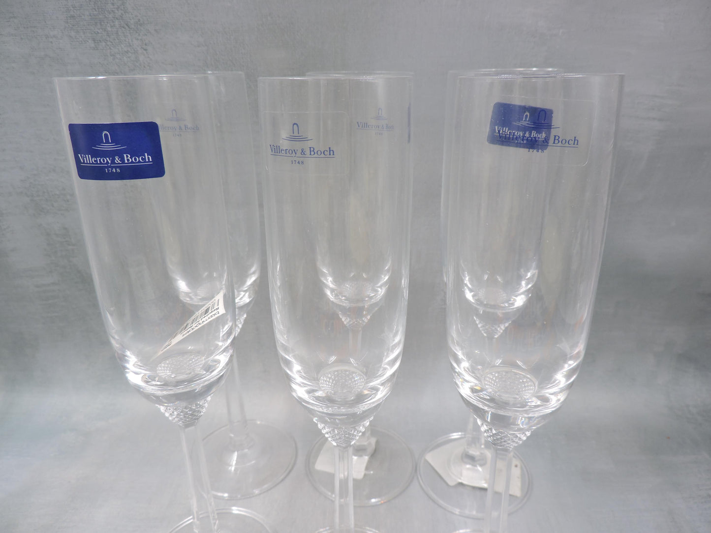 11-7390-0070 Villeroy and Boch Octavie champagne flutes Set of 6