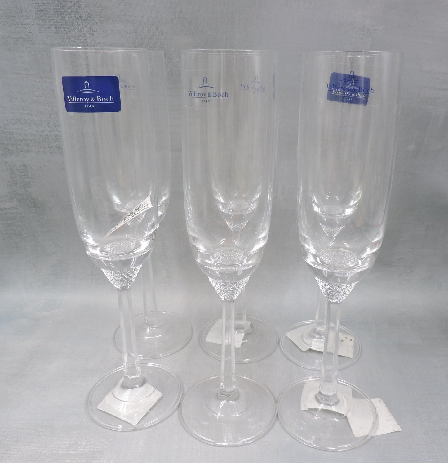 11-7390-0070 Villeroy and Boch Octavie champagne flutes Set of 6