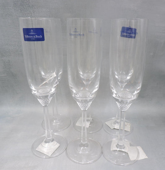 11-7390-0070 Villeroy and Boch Octavie champagne flutes Set of 6