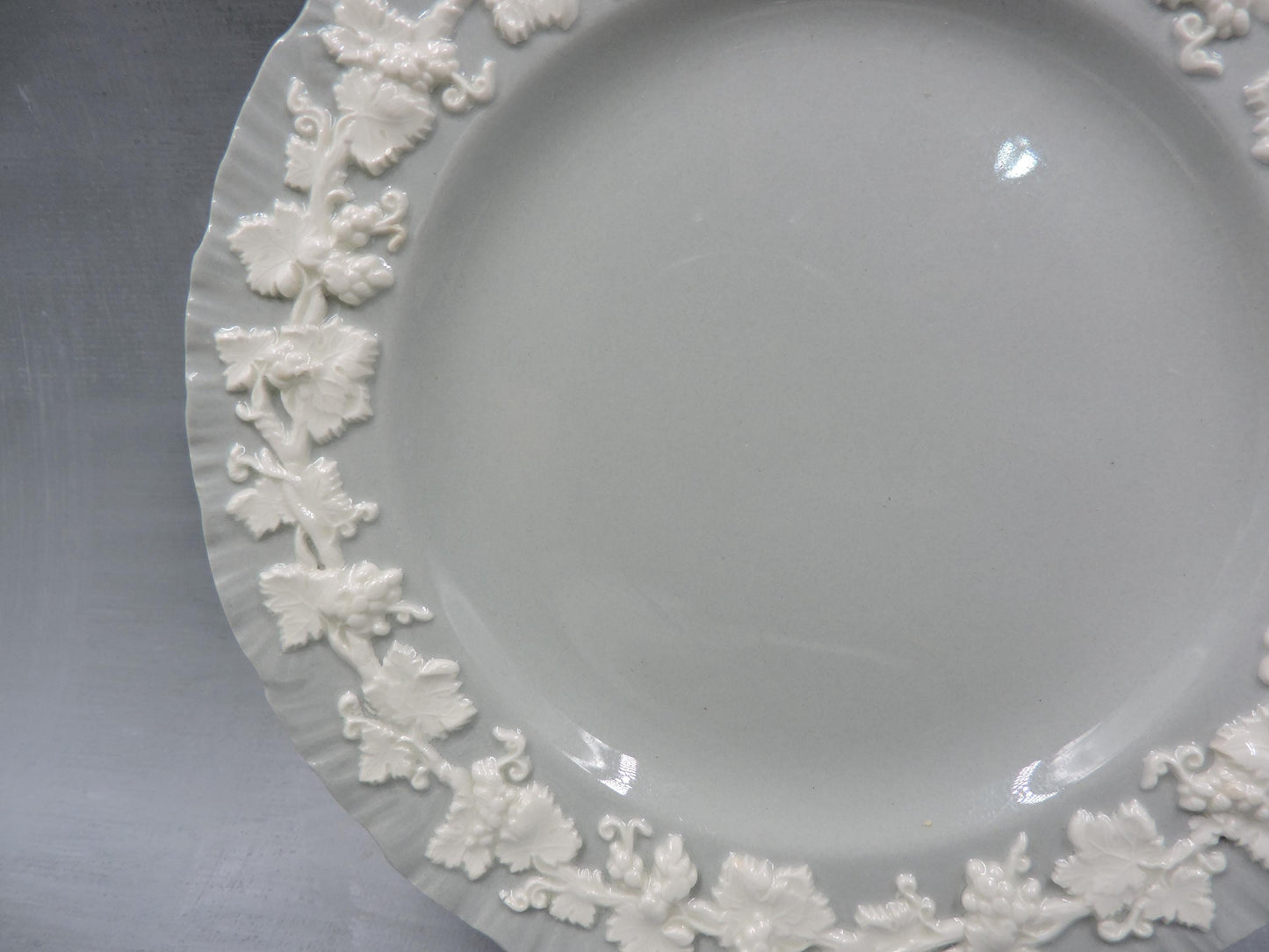 Wedgwood Queens ware Grey Shell Edge Salad Plate set of 4