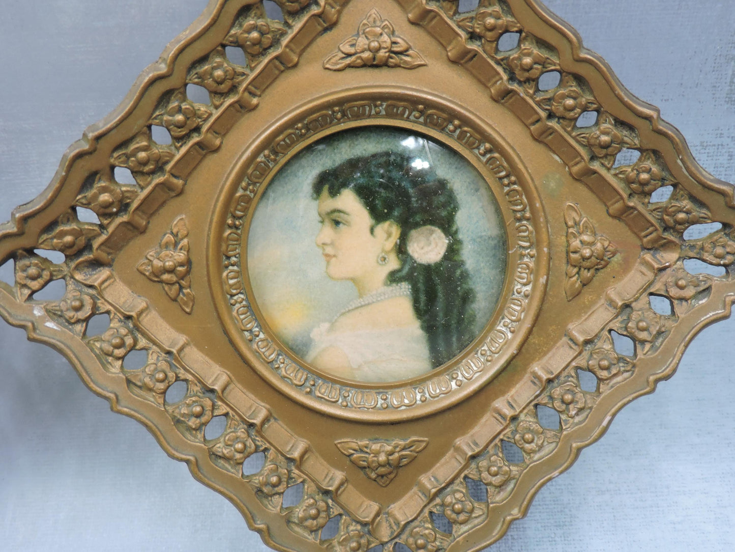 Vintage Cameo Creation Empress Eugene F.X. Winterhalter Frame Set of 2