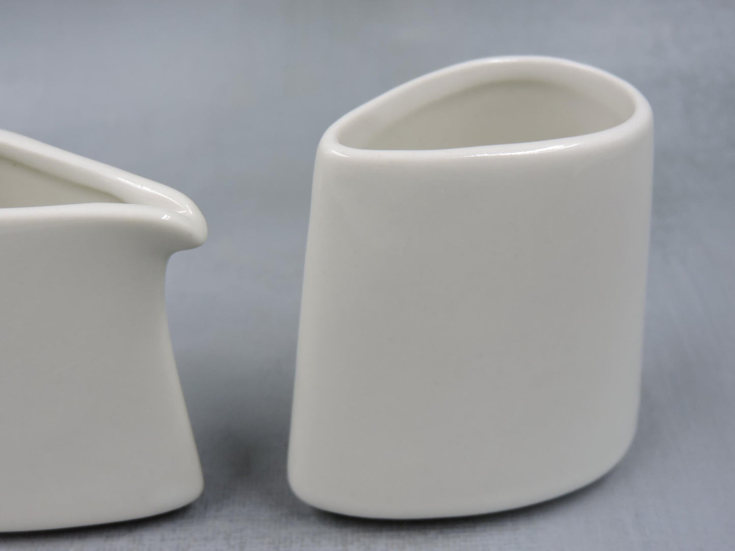 Tea Forte Sugar and Creamer White Porcelain Set