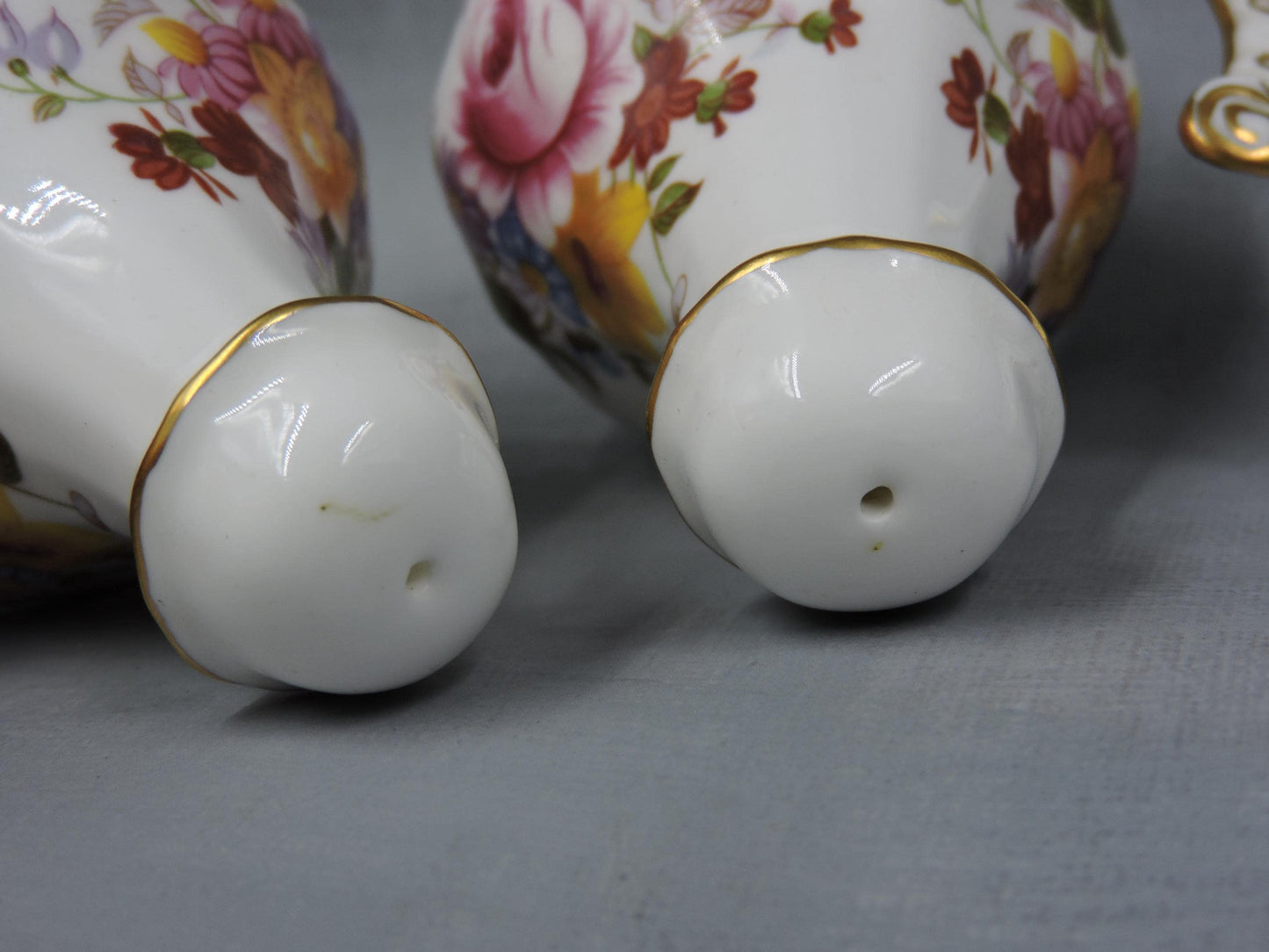 Royal Crown Derby Salt and Pepper Shaker with Tray