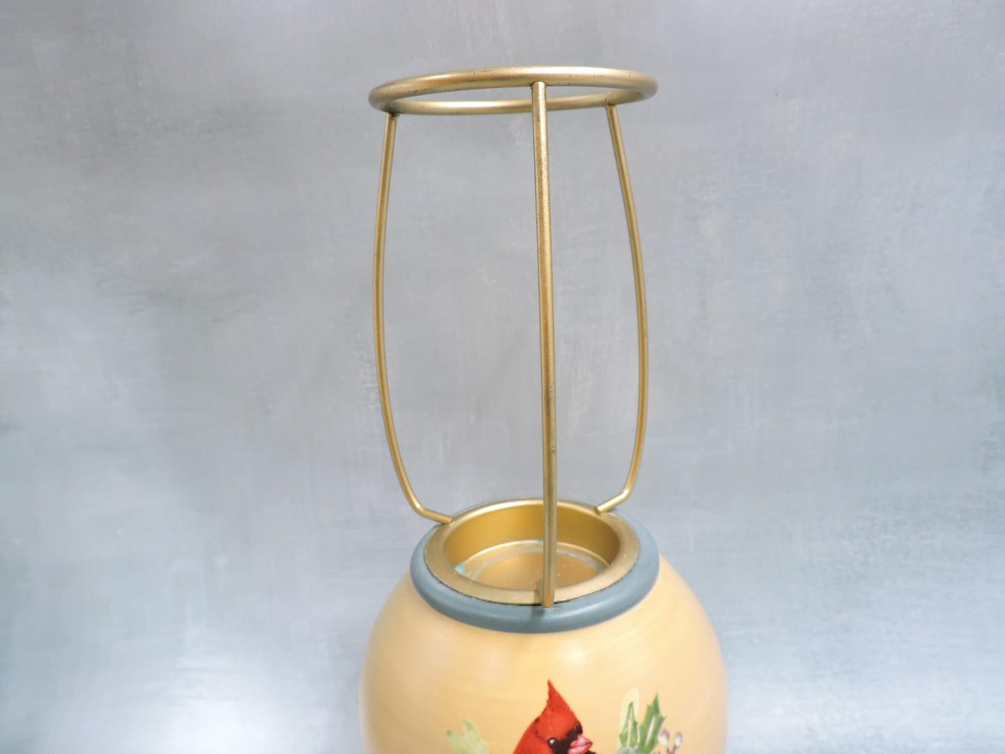 Lenox  holiday Winter greetings tealight lamp