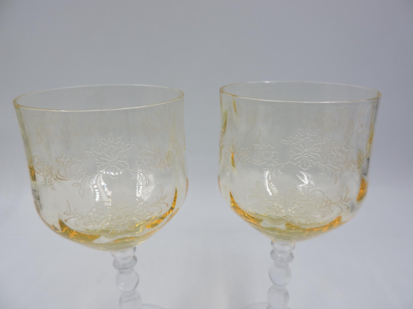 Frostria Etsy Yellow Claret Set of 2