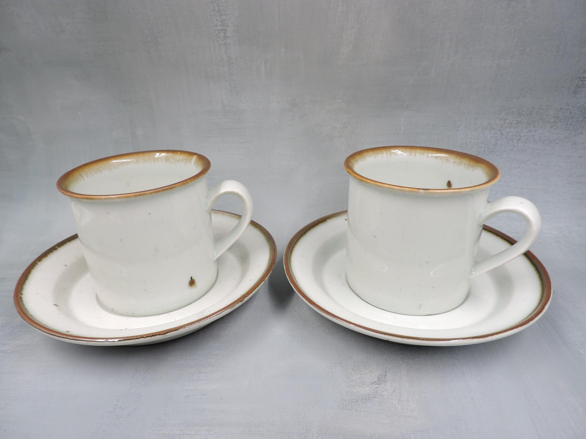 Dansk Mist Coffee Cup and Saucer for Two