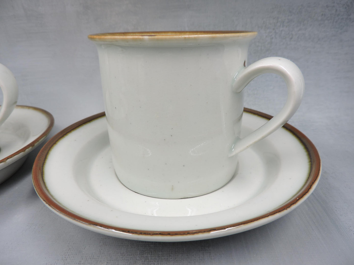 Dansk Mist Coffee Cup and Saucer for Two