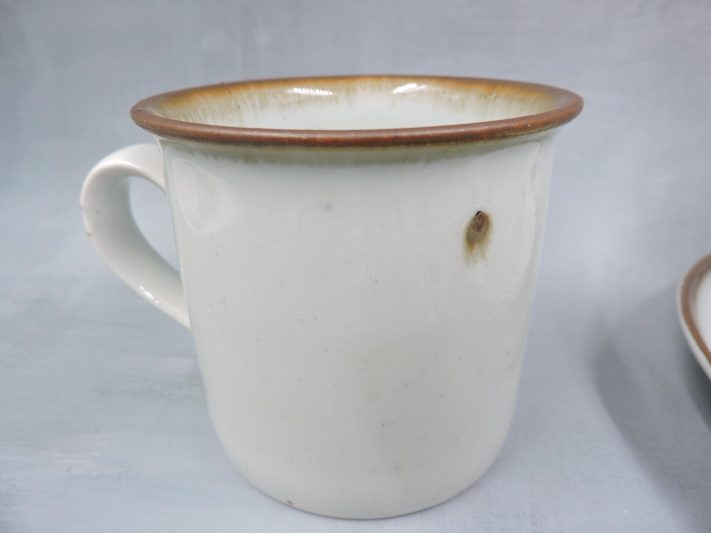 Dansk Mist Coffee Cup and Saucer for Two