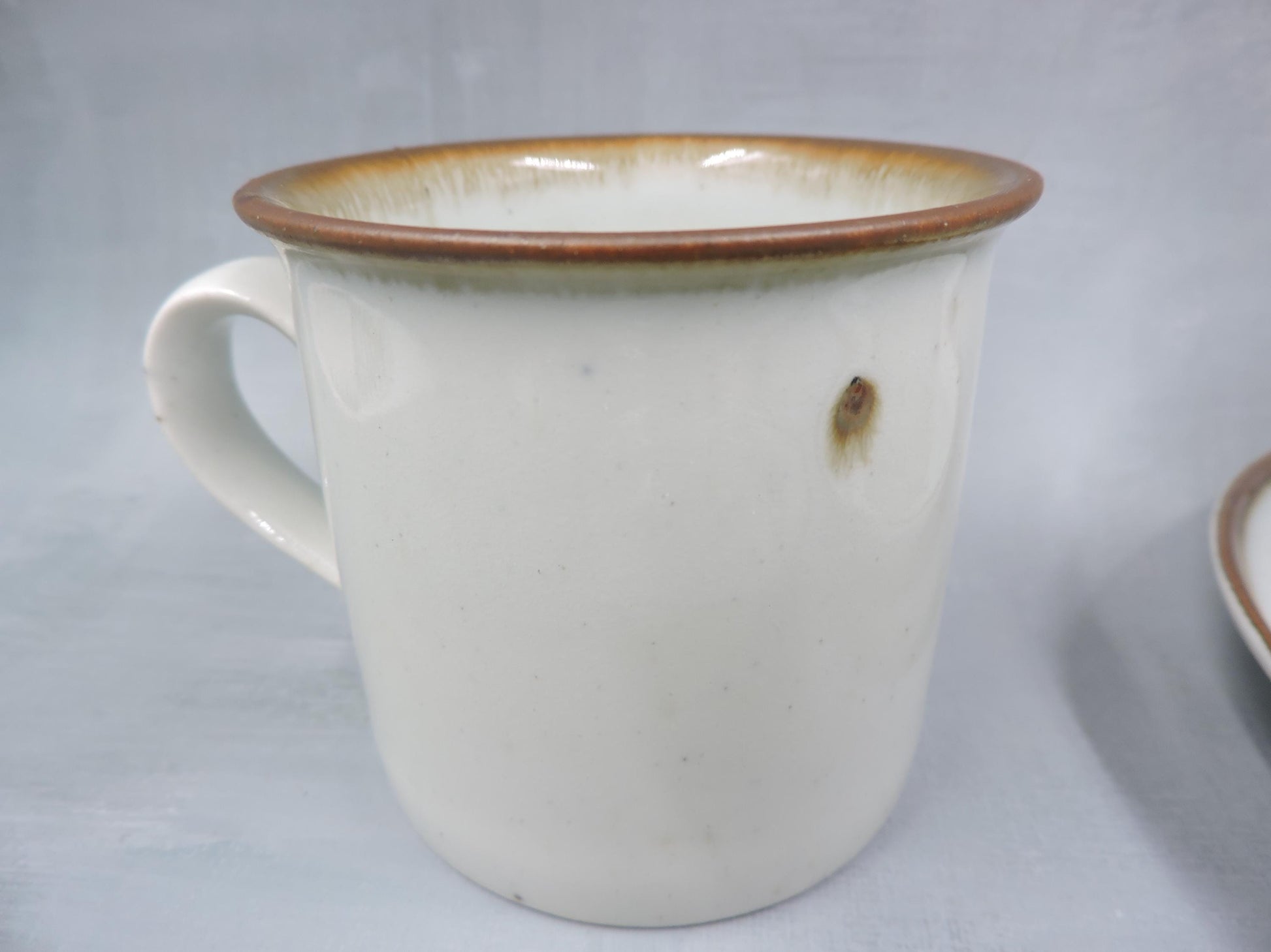 Dansk Mist Coffee Cup and Saucer for Two