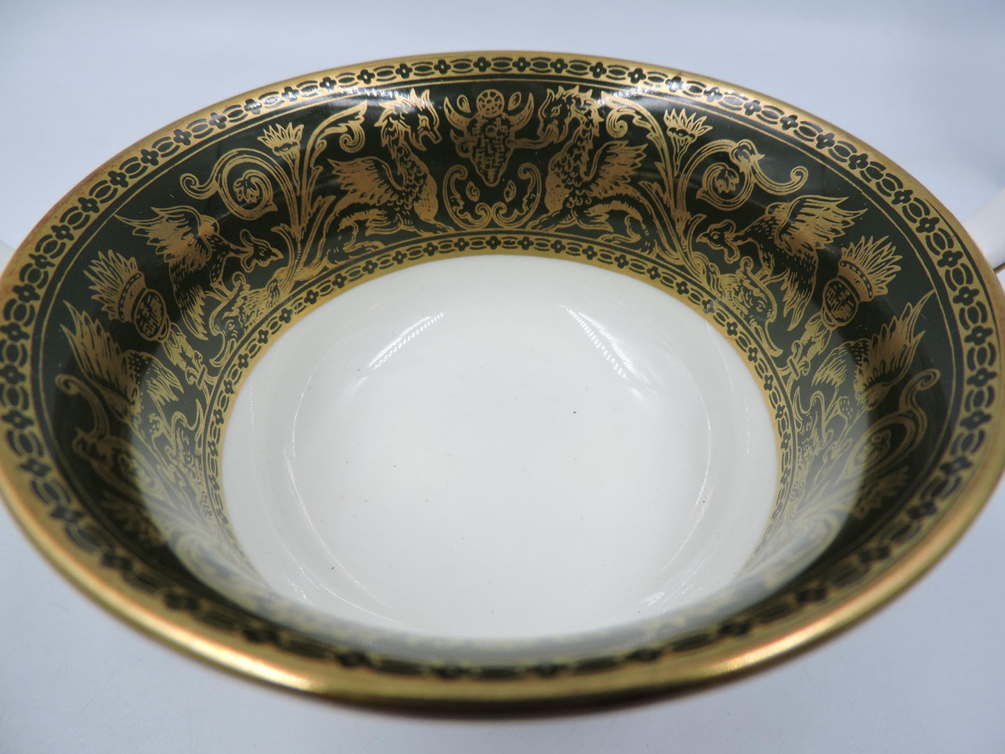 Wedgwood Florentine Green Gold W4170 Soup Cup