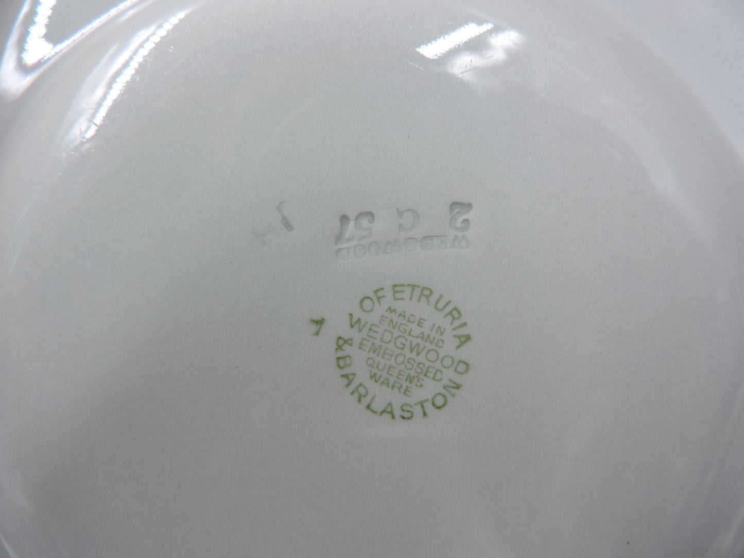 Wedgwood Queens ware Grey Shell Edge Bread Plate set of 4