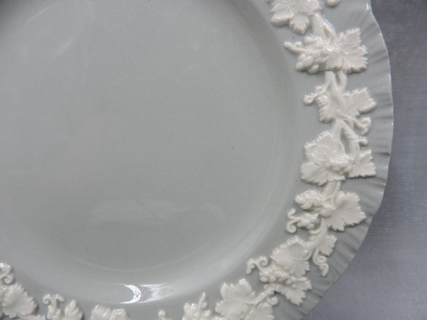 Wedgwood Queens ware Grey Shell Edge Salad Plate set of 4