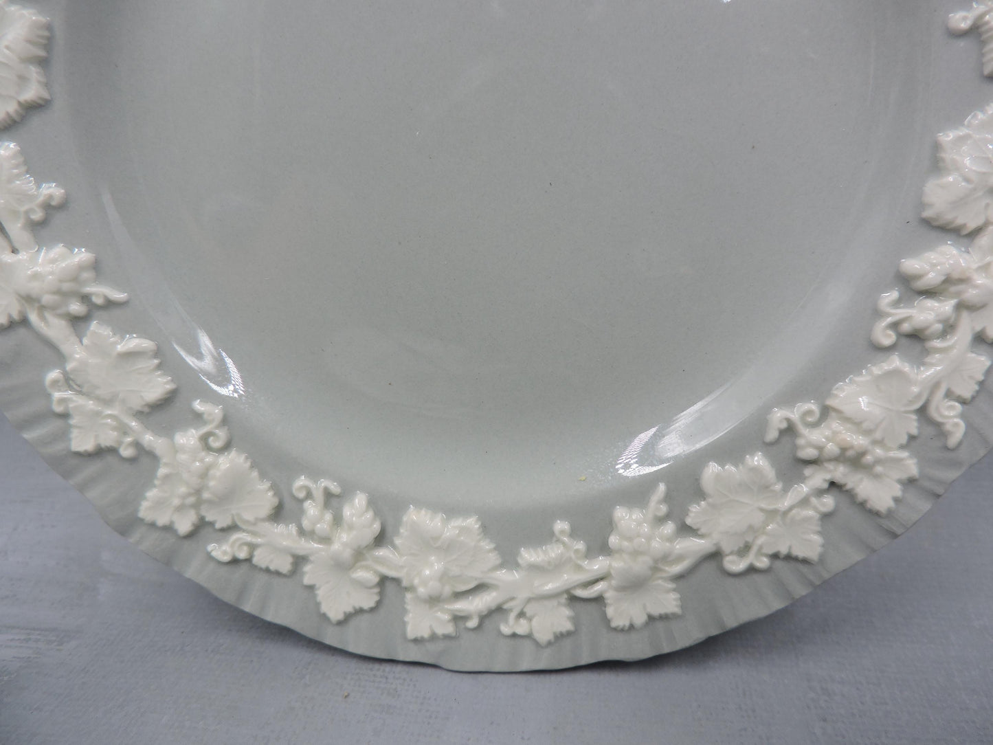 Wedgwood Queens ware Grey Shell Edge Salad Plate set of 4