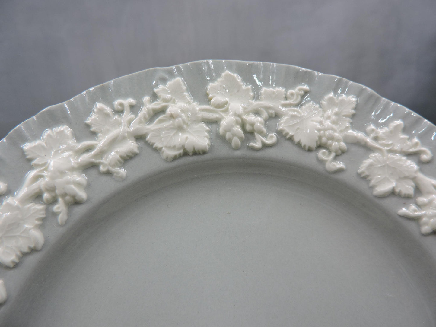 Wedgwood Queens ware Grey Shell Edge Salad Plate set of 4