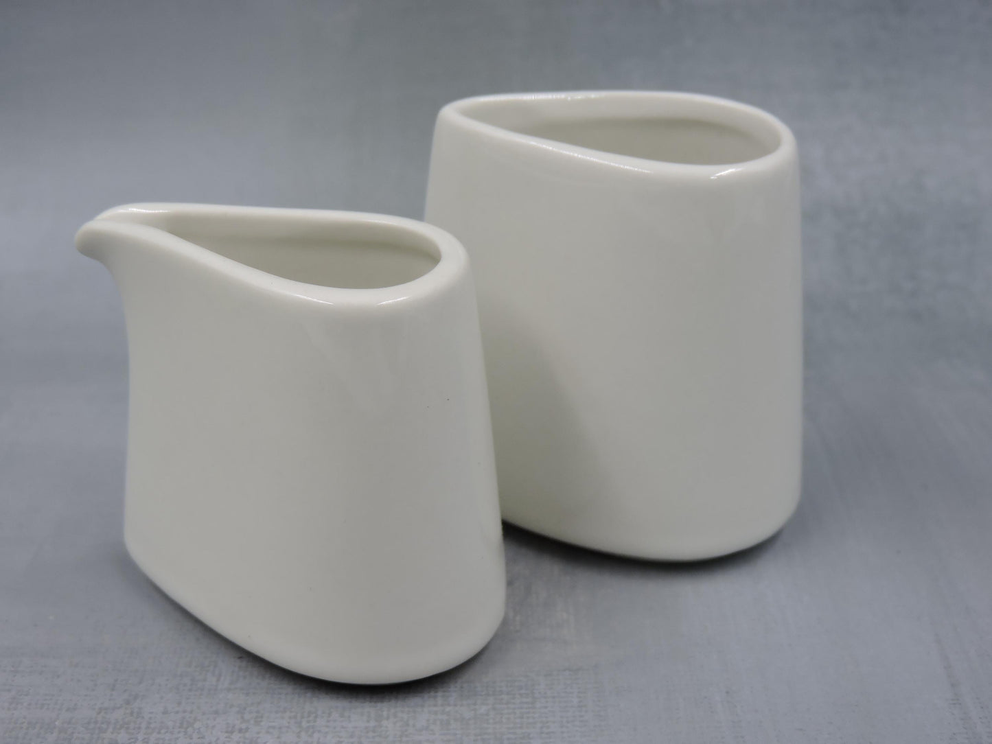 Tea Forte Sugar and Creamer White Porcelain Set