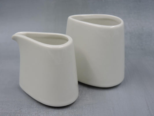 Tea Forte Sugar and Creamer White Porcelain Set