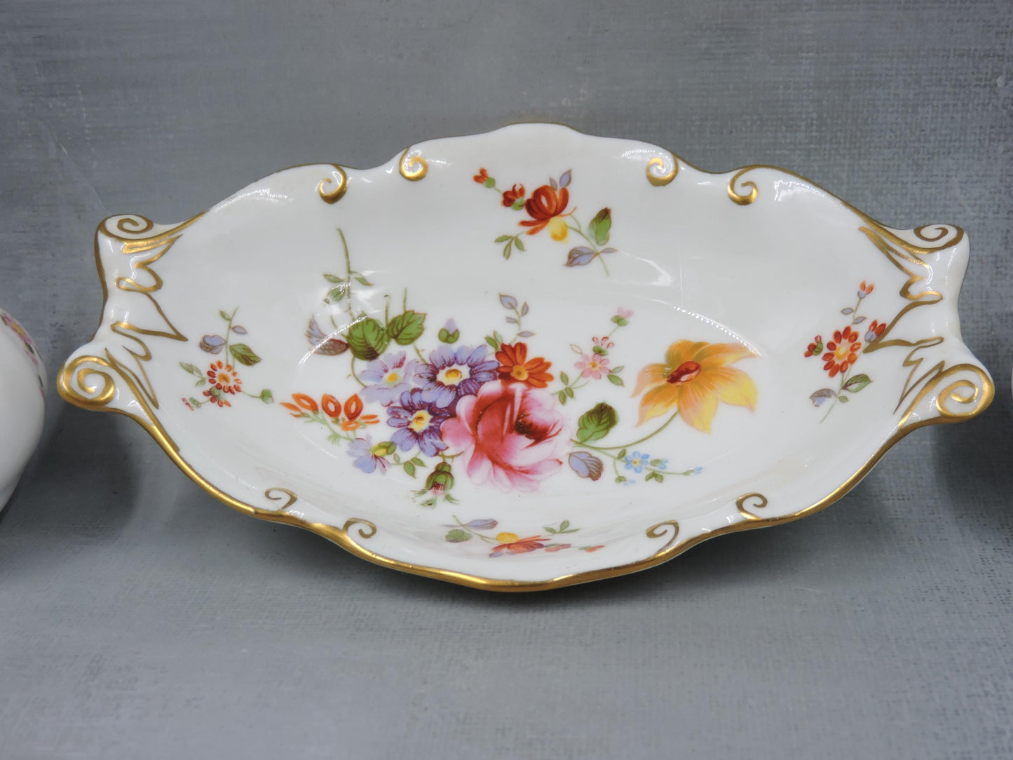 Royal Crown Derby Salt and Pepper Shaker with Tray