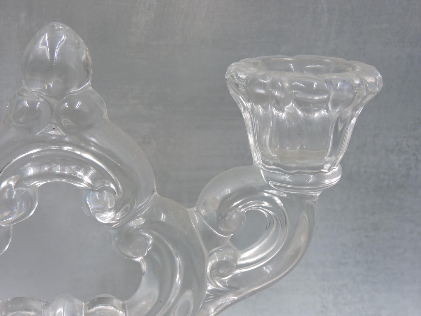 Cambridge Etched Double Candlestick Holder